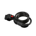 TONYON - TY566 Bicycle 5-Digit password Lock anti-theft cable lock Coded Combination - Black. 
