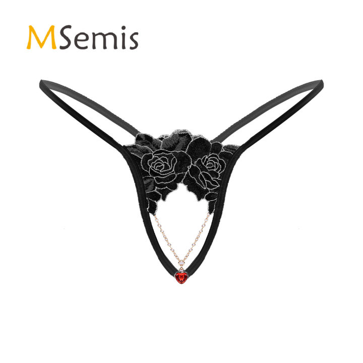 Mens%20Lingerie%20Crotchless%20T-back%20Underwear%20Rhinestone%20Metal%20Chain%20Pendant%20Embroidered%20Thongs%20Low%20Waist%20Sissy%20Briefs%20Underpants%20-%20Image%203
