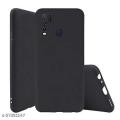 Vivo Y30 Premium Silicone Matte Soft Phone Case - Black - Phone Back Cover.