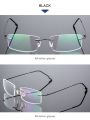 UVLAIK Flexible Alloy Titanium Glasses Frames Men Business Rimless Optical Frame Eye glasses Women Myopia Prescription Spectacle. 