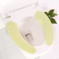 1Pair Portable Reusable Warm Plush Toilet Seat Filling Washable Bathroom Mat Seat Cover Health Sticky Pad Household Supplies. 