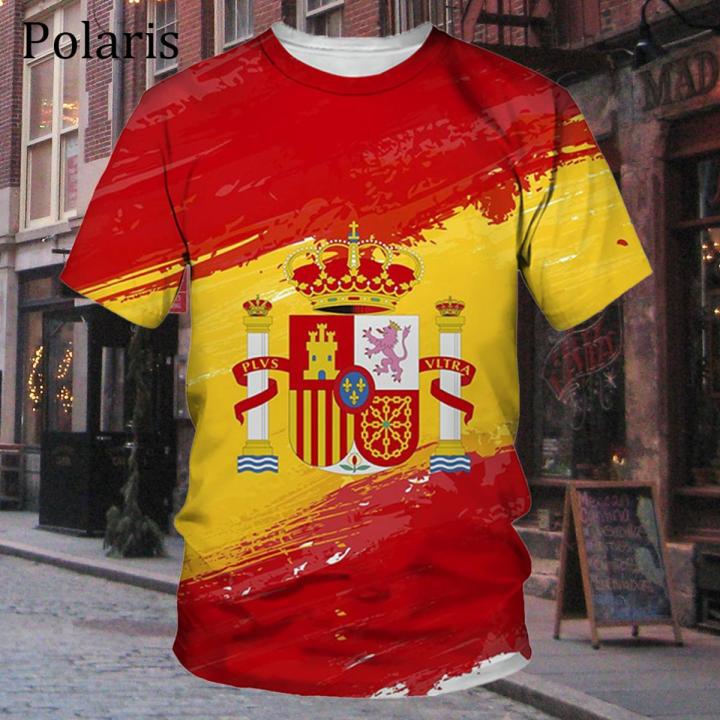 Spain Flag T Shirt National Emblem Football Jersey Cycling Clothes Basketball Soccer Tees Reino de España