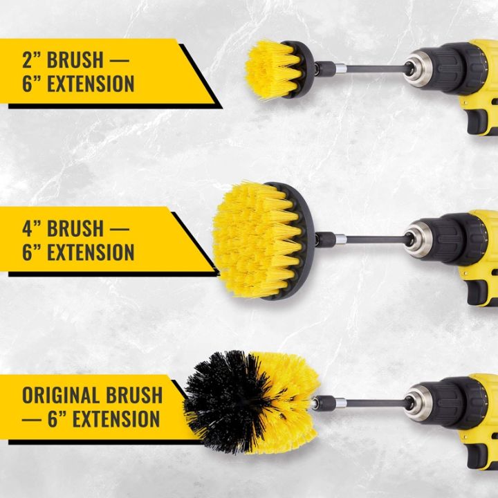 JAERBEE%208Pcs%20Combinate%20Drill%20Brush%20Power%20Scrubbing%20Brush%20Drill%20Spin%20Scrubber%20Electric%20Cleaning%20Brush%20Fixing%20for%20Car%20Bathroom%20-%20Image%206