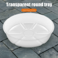 10 Pack Plant Saucers Drip Tray 6 Inch Clear Plastic for Indoor Plants, Plant Drip Tray for Pots. 