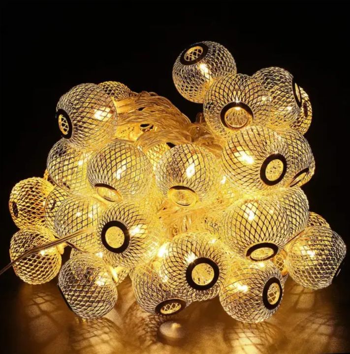 Metal fairy light Mini bulb shape lantern/ jhumka