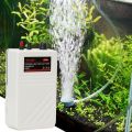 Aquarium Air Pump Single Outlet Silent Fish Tank Battery Operated Oxygen Pump Aerator Compressor 2W. 