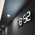 3D LED Digital Clock Electronic Table Clock Alarm Clock Wall Glowing Hanging Clocks. 