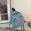 Vintage Denim Backpack School Travel Daypack Shoulder Bags for Teenager Girls.