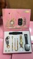 A58 Plus Smart Watch with Jewelry 8 in 1 Set for Women Perfect Birthday Gift, Anniversary Gift for your Wife, Friend and Sister 2.02 inch Big Screen Calling Smartwatch. 