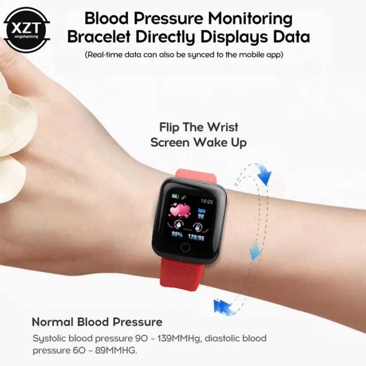 116%20Plus%20Smart%20Watch%20Wristband%20Sports%20Fitness%20Blood%20Pressure%20Heart%20Rate%20Call%20Message%20Reminder%20Pedometer%20D13%20Watch%20USB%20Charging%20-%20Image%205