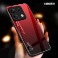 For Xiaomi Redmi Note 13 5G Case Gradient Phone Back Hard Glass Cover.