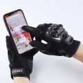 Suomy Shockproof Winter Breathable Mesh Motorcycle Racing Gloves Touch Screen Off Road Motorbike Riding Gloves - Black.