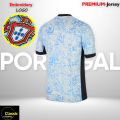 Portugal Away Kit 24-25 Euro National Team Half Sleeve Jersey-Men and Woman-Comfortable Premium Jersey. 