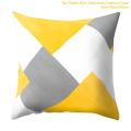 Yellow Black Geometric Pattern Square Cushion Cover Pillow Case Polyester Throw Pillows Cushions For Home Decor 45x45cm. 