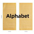 Sweet Journal 2PCS INS Bronzing Number Alphabet PVC Stickers Diary Journaling Resin Crafts Scrapbooking Decorative DIY Sticker.