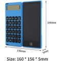 Calculator Notepad 6 Inch LCD Writing Tablet Digital Drawing Pad with Stylus Pen Erase Button Lock Function Black. 