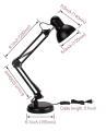 Classic Desk Lamp Metal body - Black. 