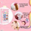 120Pcs Candy Child Nail Tips Kids False Nail Girls Cartoon Press on Nails Colorful Festival Full Cover Nails Cute Manicure Tools. 