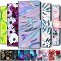 Leather Magnetic Case For Samsung Galaxy A25 A24 A14 4G A34 A54 5G SM-A256B A245F Phone Cover Flip Wallet Painted Funda Etui. 