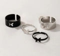 Butterfly Unique and Stylish King and Queen Couple Ring Set- 2Pcs.
