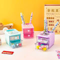Sanrio Cinnamoroll Pen Holder Storage Box Kawaii Kuromi Hello Kitty Melody Girl Cartoon Large Capacity Desktop Stationery Toys. 