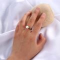 1PC Fashion Vintage Inlaid White Pearl Ring Gold Plated Ladies Ring Jewelry Wedding Ring Engagement Ring Rings For Women.
