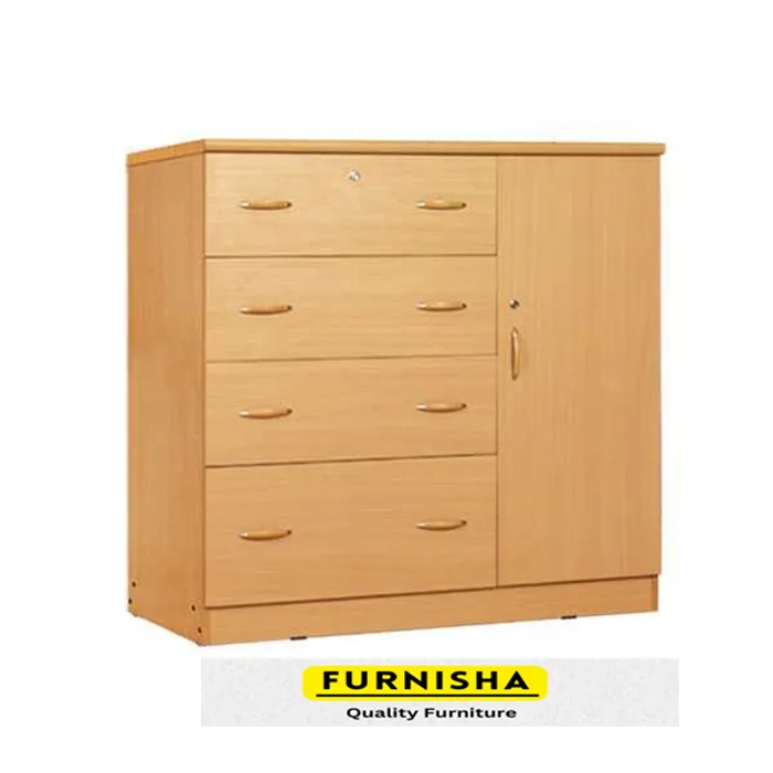 MDF%20Melamine%20Board%20Wardrobe4%20Large%20Drawer%20And%201%20Door%20Cabinet%20by%20Furnisha%20Decor%20premium%20Quality%20Cupboard%20Wardrobe%20-%20Image%204