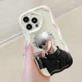 Hontinga for OPPO A12E A3S Realme C1 Back Cover Anime Cartoon Phone Case Cream Texture Wavy Edge Soft Mobile Cover. 