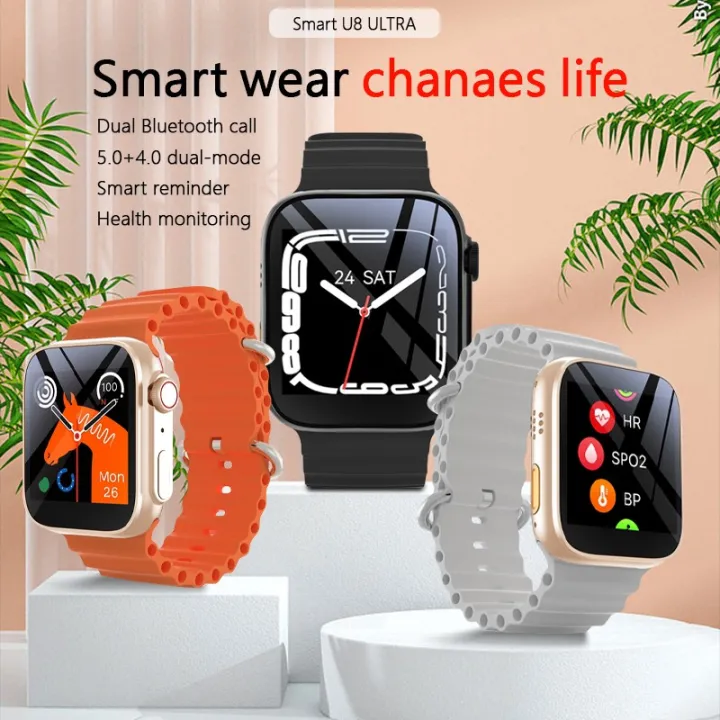 U8%20Ultra%20Smart%20Watch%20Men%20Women%201.44"%20Bluetooth%20Call%20Smartwatch%20Sleeping%20Heart%20Rate%20Monitoring%20Custom%20Dial%20Sport%20Modes%20-%20Image%203