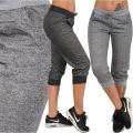 Women Joggers 3/4 Pants Casual Elastic Waist Sport Women Fitness Pants Capri Hose Strass Dance Paisley Drawstring Female Trouser. 