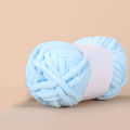 Colorful Ice Strip Coarse Wool Yarn Chenille Velvet Thick Yarn Hand Knitting Anti-Pilling Crochet Woven Scarf Sweater Thread. 