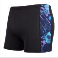 Anti-Embarrassment Men's Swimming Trunks plus-Sized plus Size Boxer Swim Trunks Set Fashion Printed Men's Hot Spring Bathing Suit.