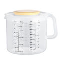 2.5l Baking Measuring Cup Transparent e Scale Mixing Bowl With Lid Kitchen Tools capacity:2500ml.