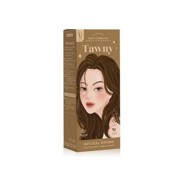Kota Cosmetics Hair Color Cream Tawny (Natural Brown)-100ml