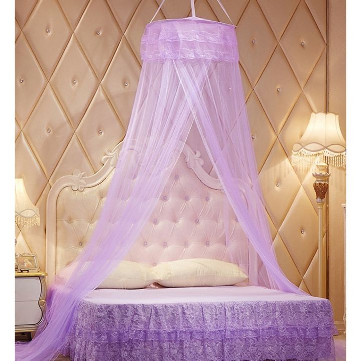 Mosquito%20Net%20for%20Bed,%20Size%20Bed%20Canopy%20Hanging%20Curtain%20Netting,%20Princess%20Round%20Hoop%20Sheer%20Bed%20Canopy%20for%20All%20Purple%20-%20Image%209
