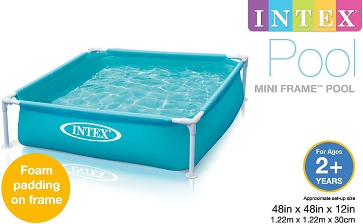 Intex%20Mini%20Frame%20Pool%20%7C%20Dimensions%20:%20122%20x%20122%20x%2030%20cm%20%7C%2020%20Gauge%20Vinyl%20Wall%20%7C%2010%20Gauge%20Vinyl%20Floor%20%7C%20Metal%20Steel%20Frame%20-%20Image%204
