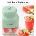MAYTTO 800ML Juicing Cup Portable Electric Juice Blender Summer Mixer Juicer Fruit Mixed USB Rechargeable Easy to Operate 10 Blades Strong Motor With Portable Handle Design.