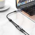 Hoco UPA21 Audio Adapter Cable For 3.5mm Male To 2*3.5mm Female. 