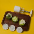 Baking Tools 3D Pattern Mooncake Mold Mini 50g Hand-pressed Mold Plastics Reusable Pastries Dessert Mold Lotus Flower Coconut. 