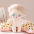 Kawaii Plush Cotton Idol Doll 20cm Stuffed Super Star Figure Dolls Plush Avocado Baby Fat Body Doll Can Change Clothes Kids Gift.