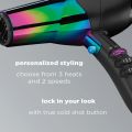 Blow Dryers Hair Dryer by Ionic Hair Dryers, Rainbow With Concentrator And Diffuser 490R.