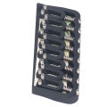 Guitar Fixed Saddle Bridge Guitar Saddle Bridge Metal 8 String Professional for Replacement. 