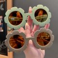 Cute Sun Flower Round Cute Kids Sunglasses Uv400 Boy Girls Toddler Lovely Baby Flowers Style Girls Outdoor Children Sunglasses. 
