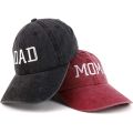 DAD MOM Embroidery Pure Cotton Baseball Cap Fashion Women Men Hat Sport Visors Snapback Cap Sun Hat Breathable Outdoor Caps.