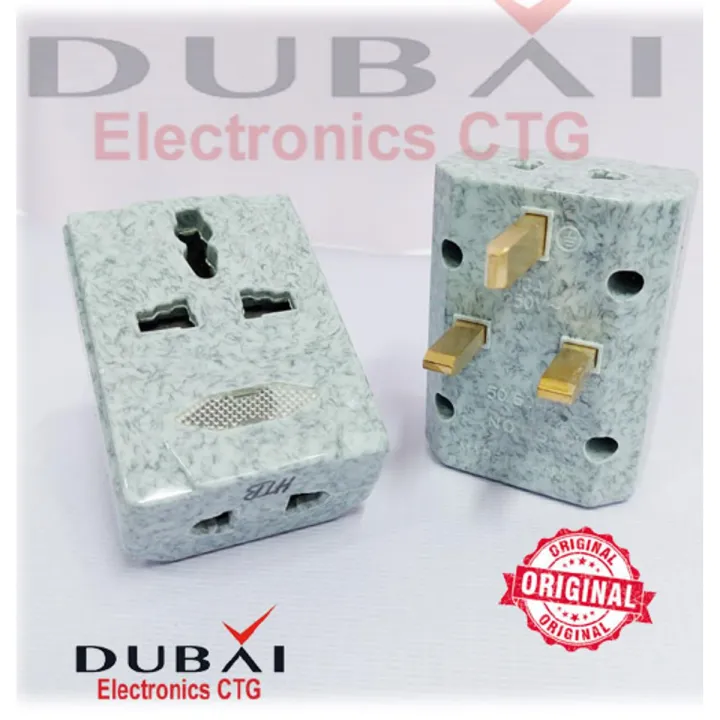 3 pin multi socket conversion 3.3 plug chromic design heavy duty ...