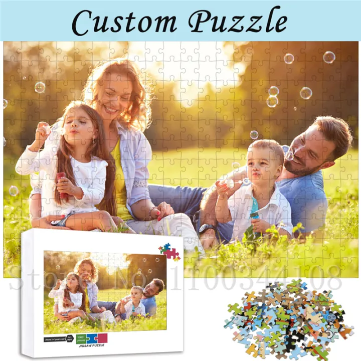 Personalized Puzzle Custom Photo Puzzle 1000/500/300 Piece Custom Jigsaw Puzzle for Birthday Wedding Valentine's Day Gift MuXiaRe