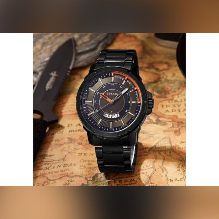 Curren 8229 Stainless Steel Fashion Watch for Men