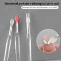 1pcs Nail Art Silicone Applicator Magic Mirror Powder Aurora Wipe Sequins Eye Shadow Manicure Tool Multi-Function Lip Brush.