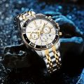 1pc New REWARD Mens Watch Waterproof Sport Wristwatch For Men Stainless Steel Business Quartz Watches Clock Gift For Father Birthday. 
