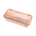 Transparent Makeup Brush Storage Box Dustproof Beauty Egg Lipstick Storage Box With Cover Portable Desktop Storage Bucket. 
